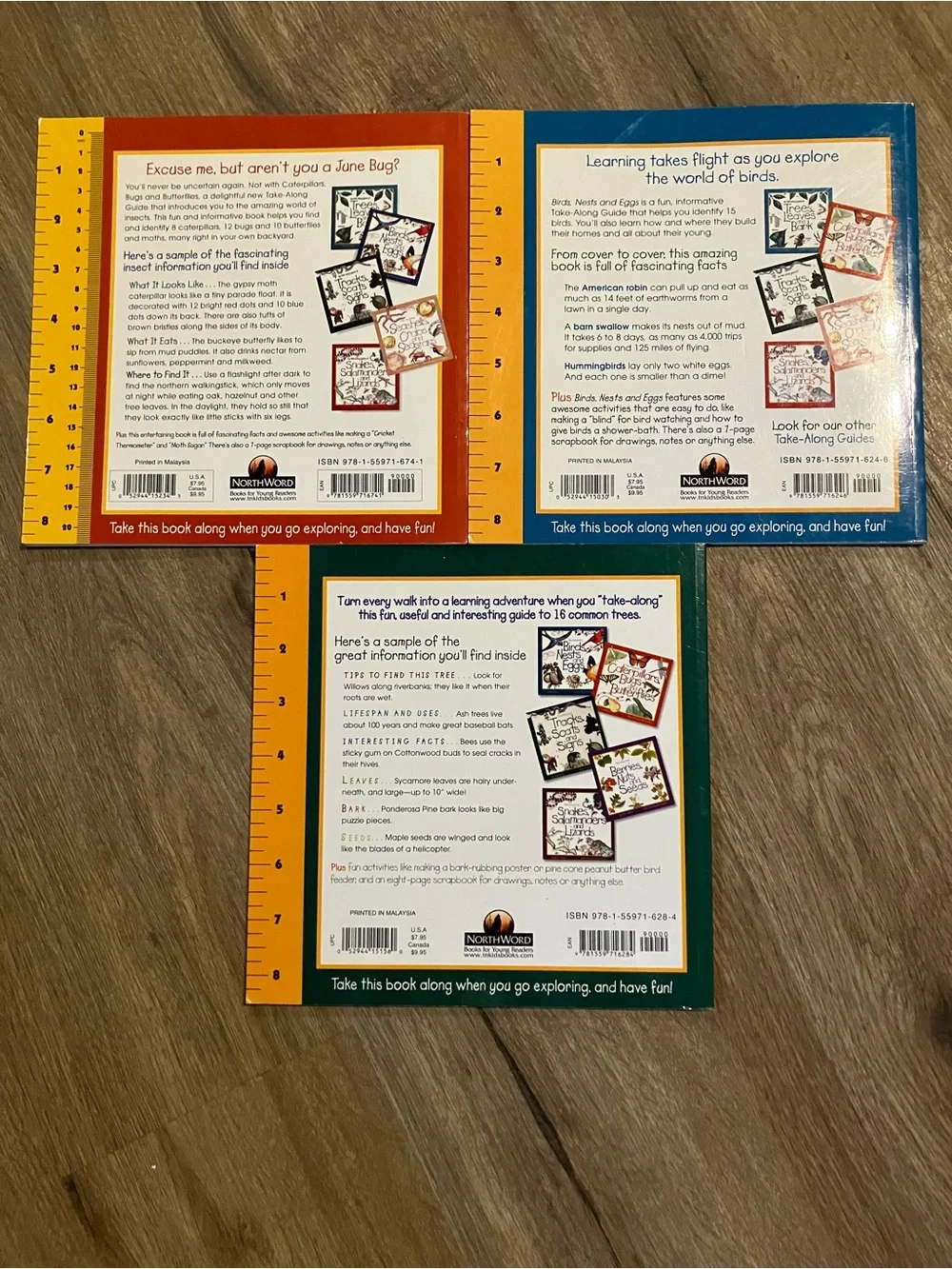 Kids Nature Book Set - Green, Blue & Orange Covers